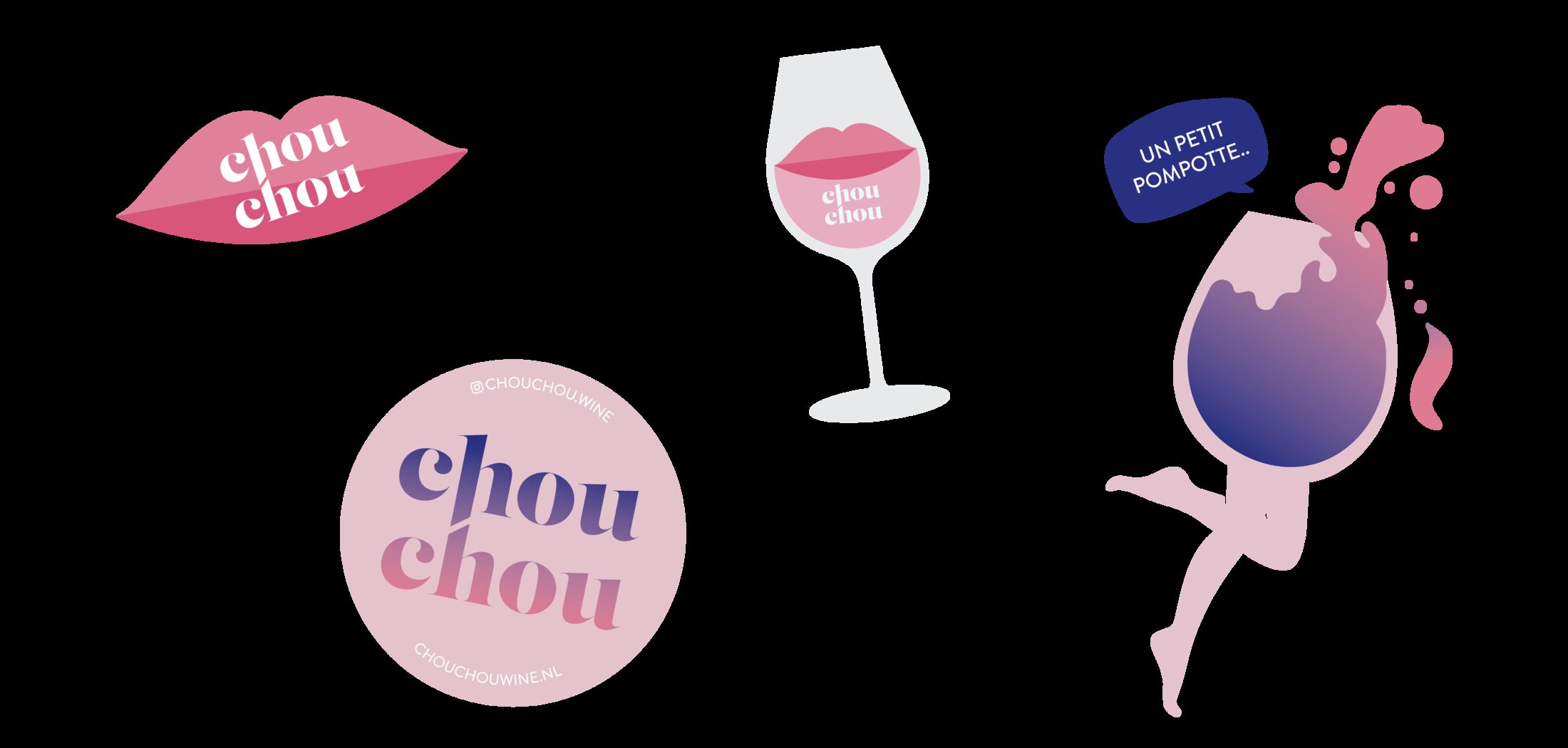 Chouchou rosé visual identity