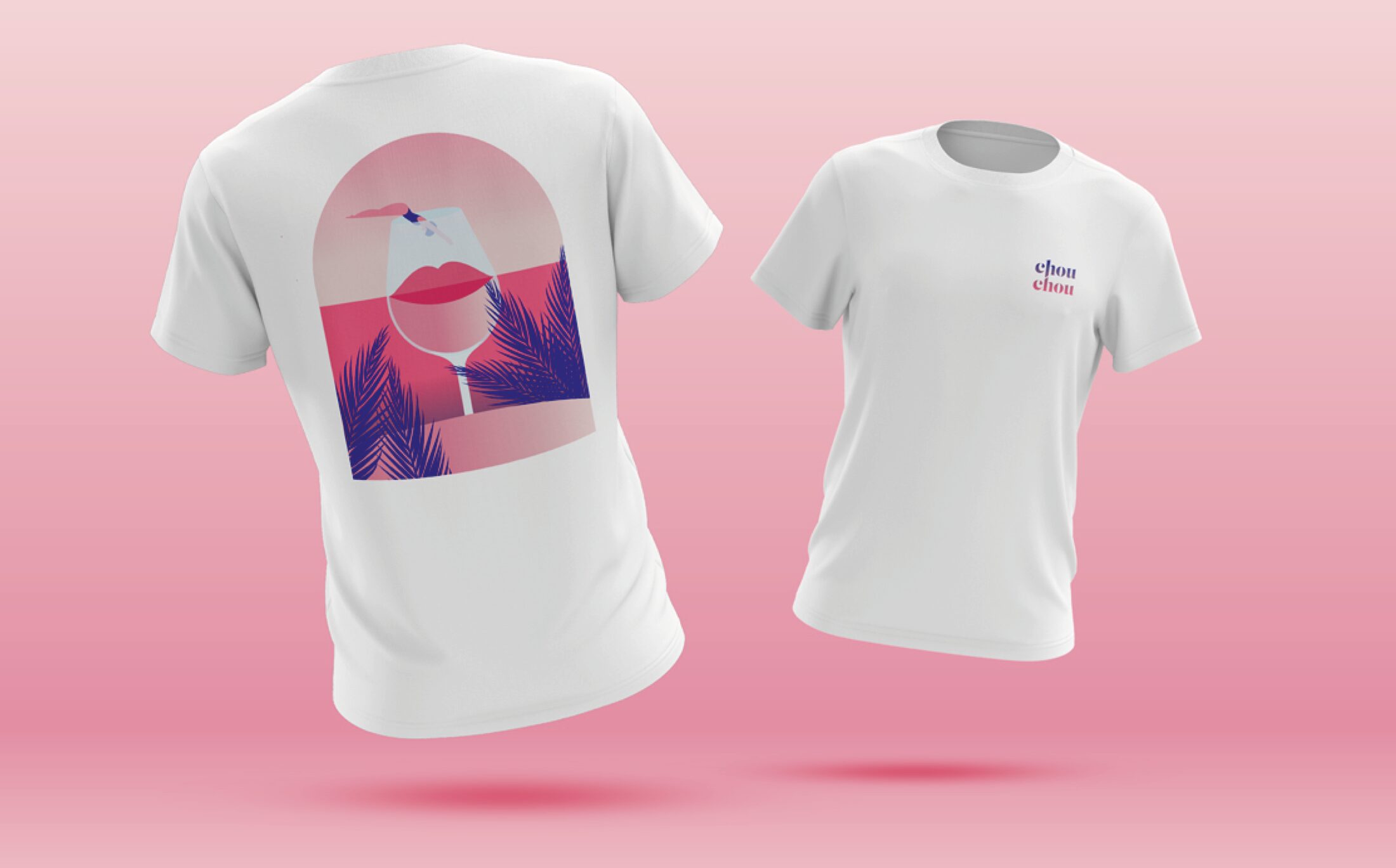 Chouchou rosé on the table